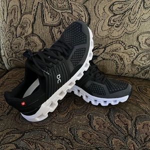 On Black/Rock Cloudswift Womens Running Shoes
